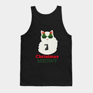 Meowy Christmas Cat Tank Top